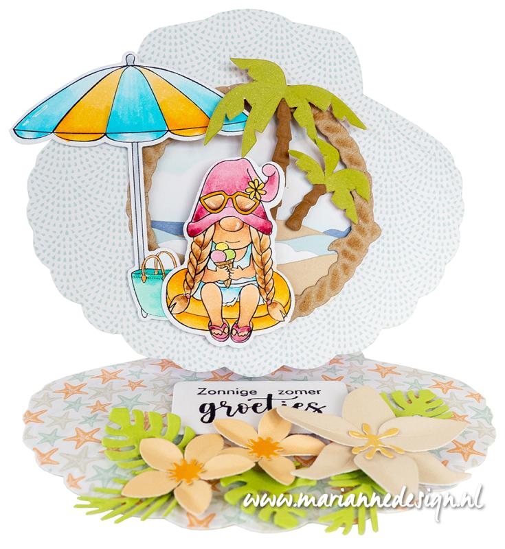 Marianne Design Stamp & Die Set - Beach Umbrella