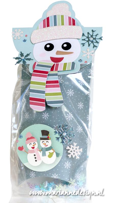 Marianne Design Collectables Die - Bagtopper Snowman by Marleen