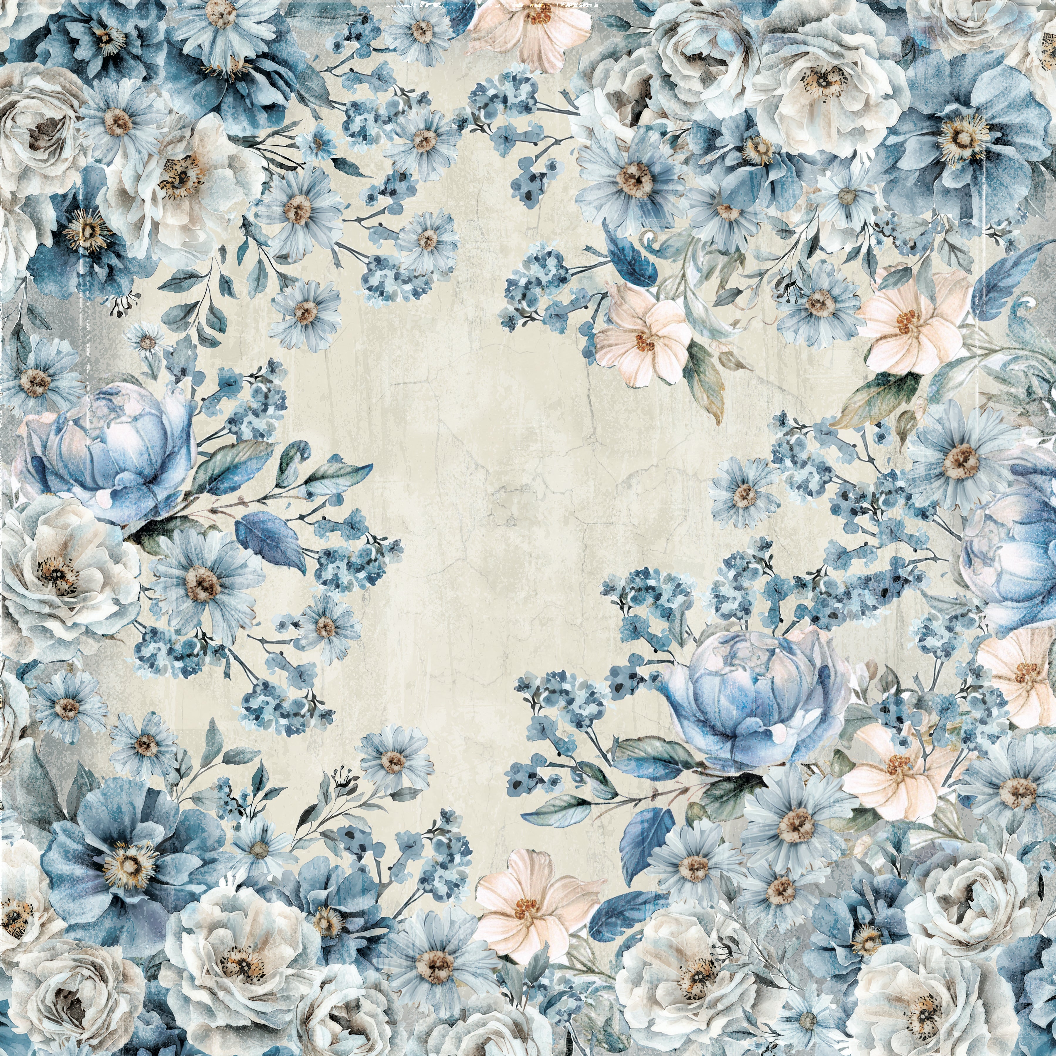 Nature's Garden - Midnight Floral - 12"x12" Paper Pad