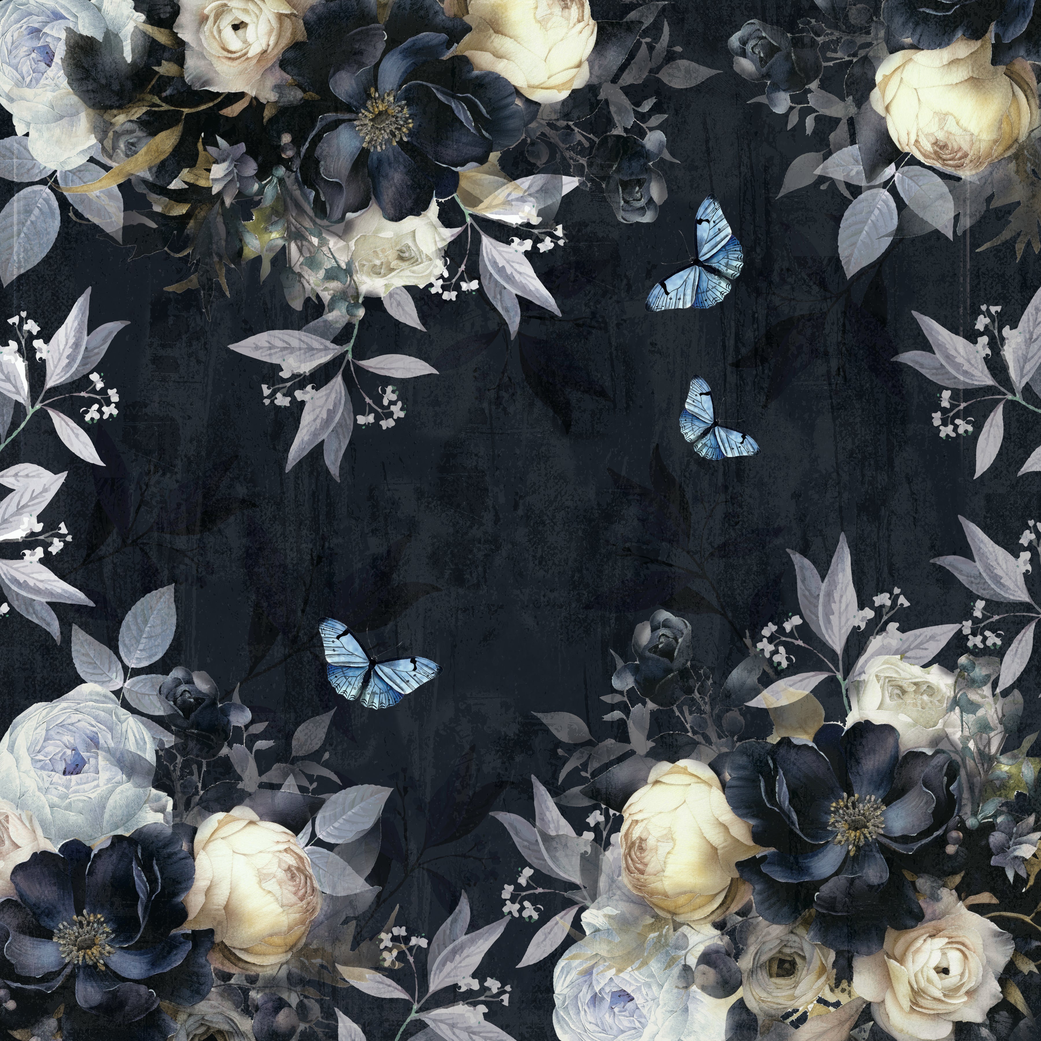 Nature's Garden - Midnight Floral - 12"x12" Paper Pad