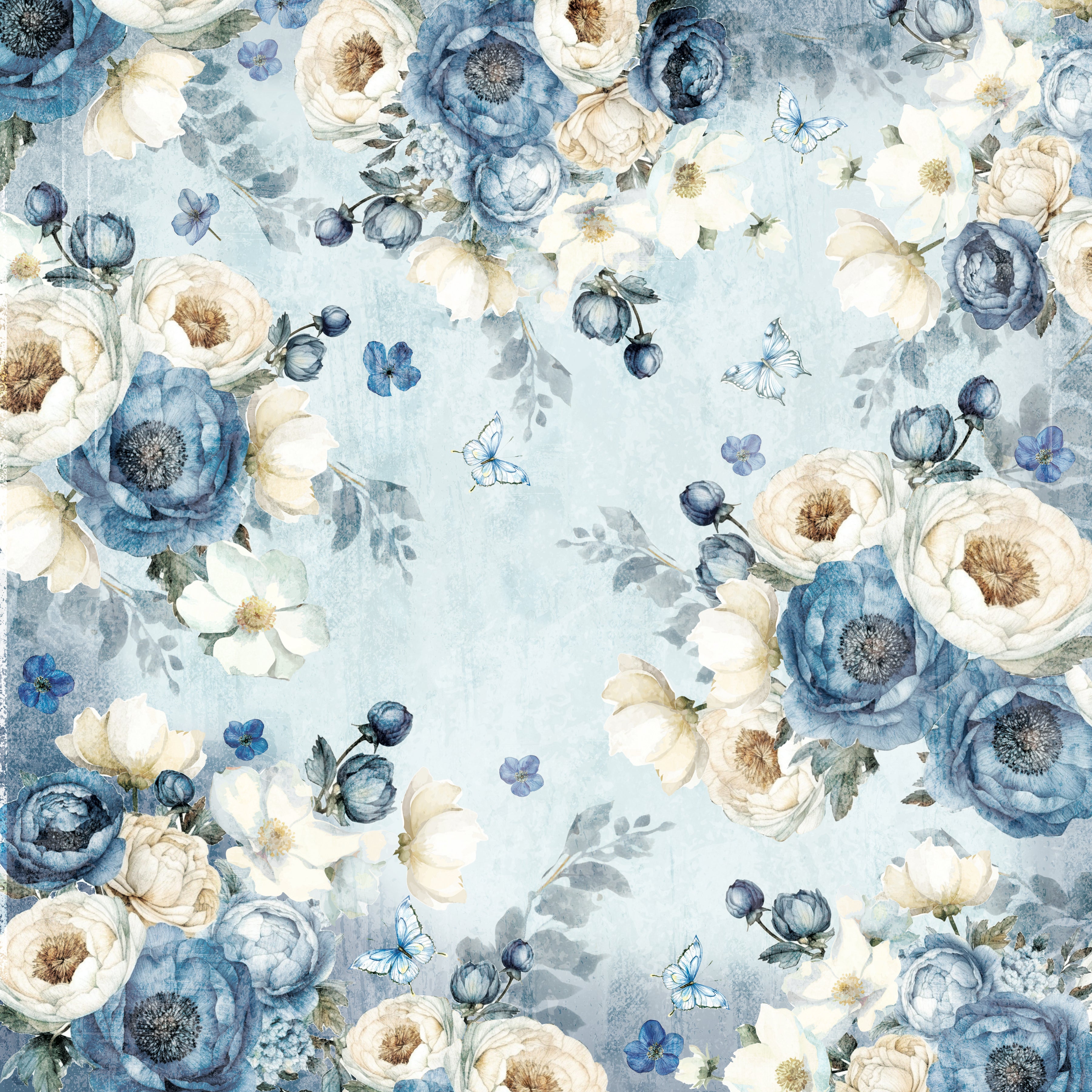 Nature's Garden - Midnight Floral - 12"x12" Paper Pad