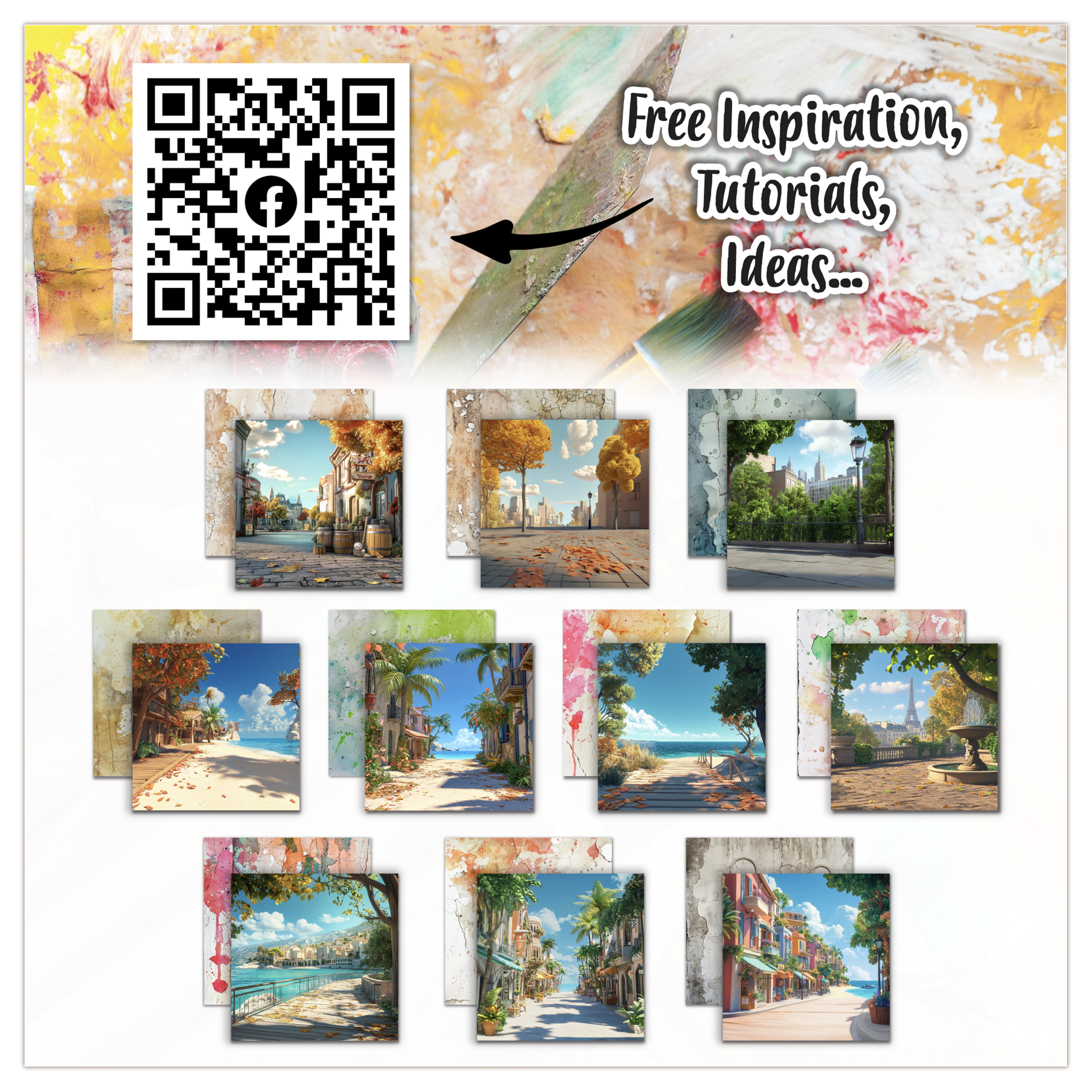 AALL and Create - 6x6 Design Paper - Tropical Alleyways
