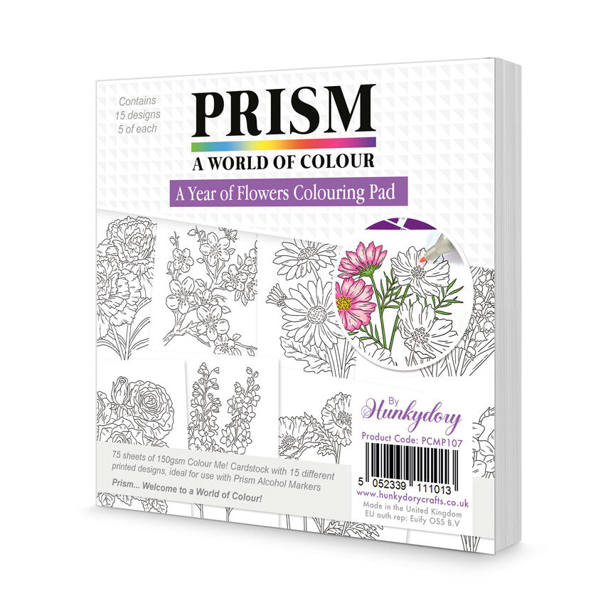 PRISM Colouring Pad of Flowers