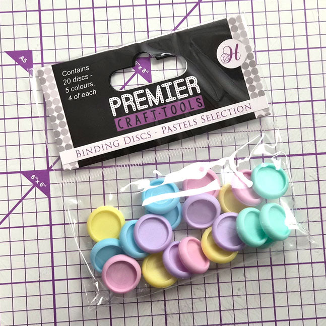 Premier Craft Tools - Binding Discs - Pastels Selection