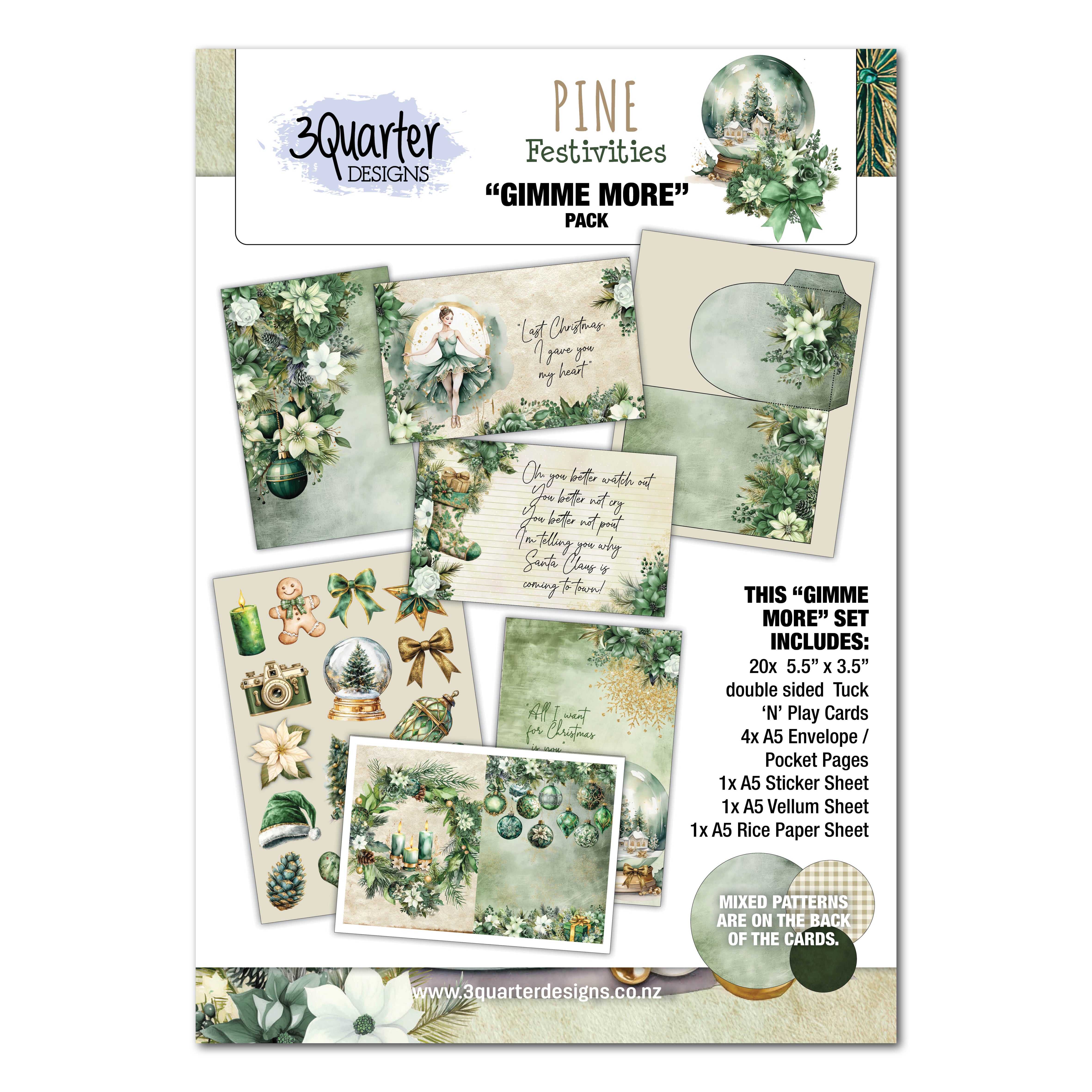 3Quarter Designs Pine Festivities - Gimme More Pack