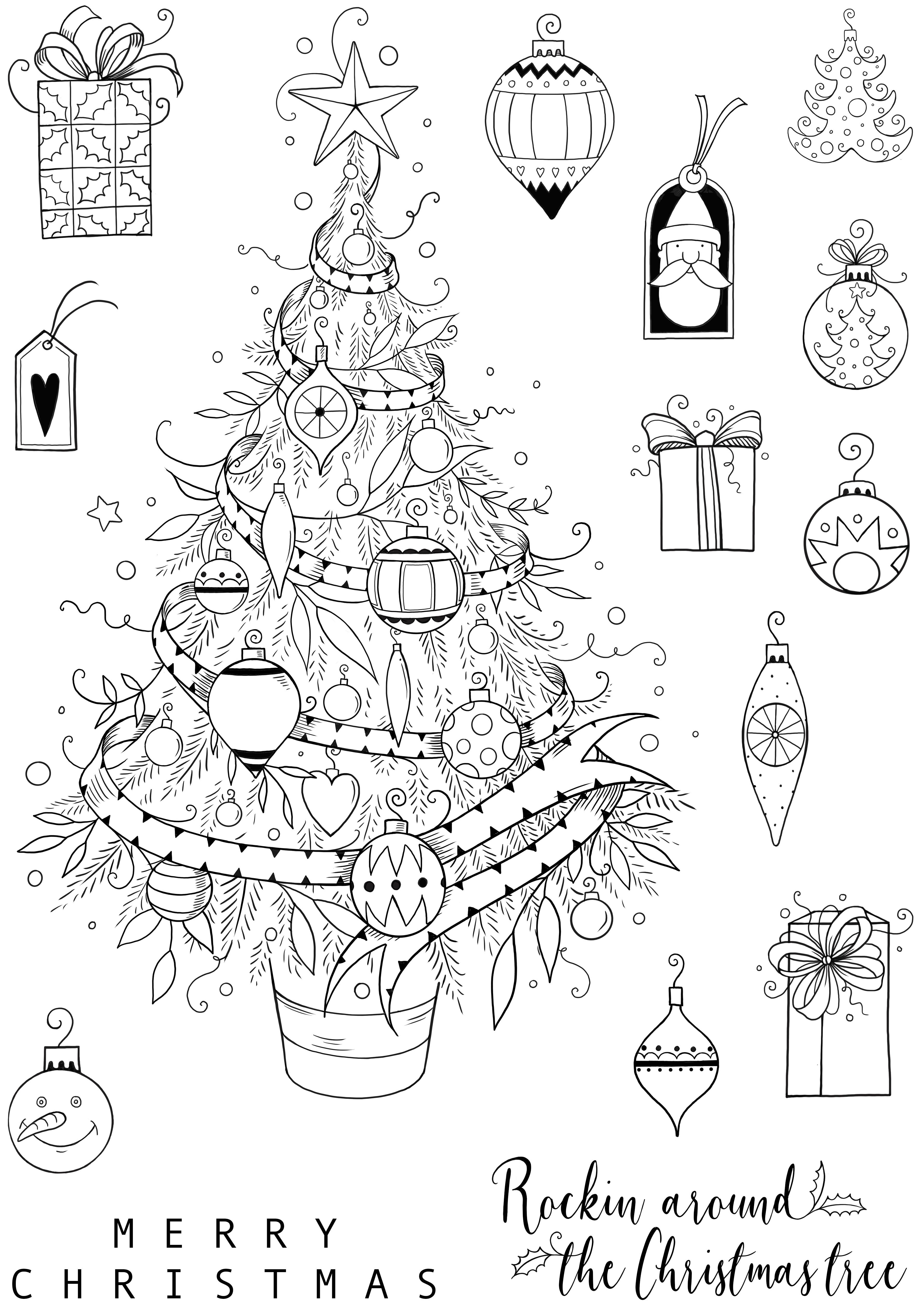 Pink Ink Designs Oh Christmas Tree 6 in x 8 in Clear Stamp Set