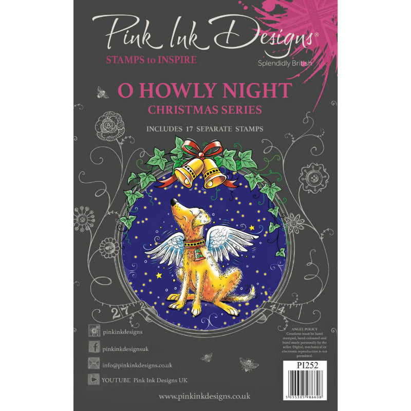 Pink Ink Designs O Howly Night 6 in x 8 in Clear Stamp Set