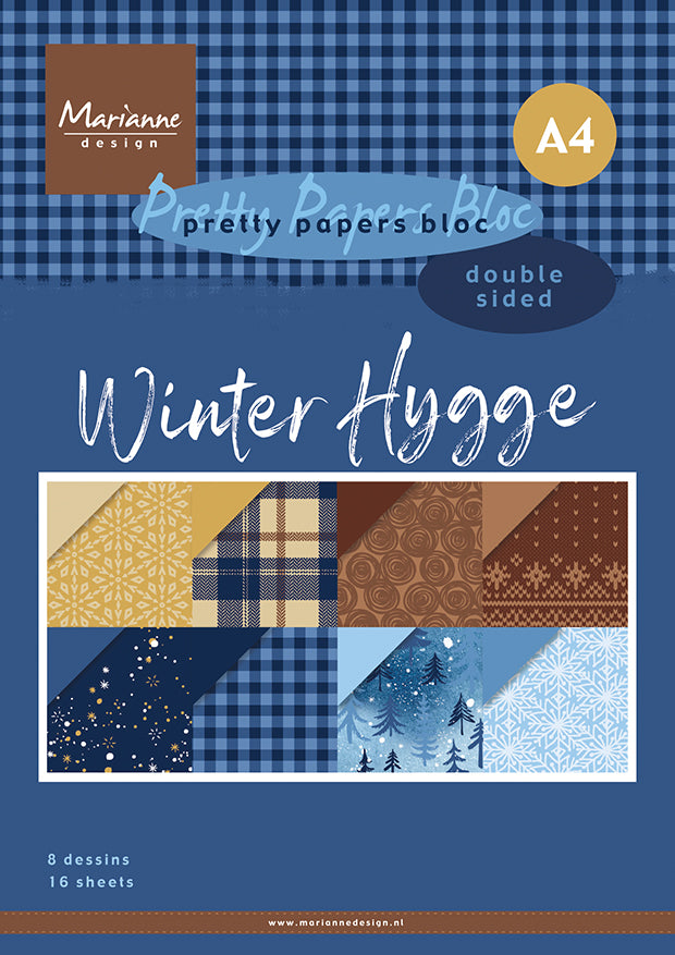 Marianne Design A4 Paper Pad - Winter Hygge