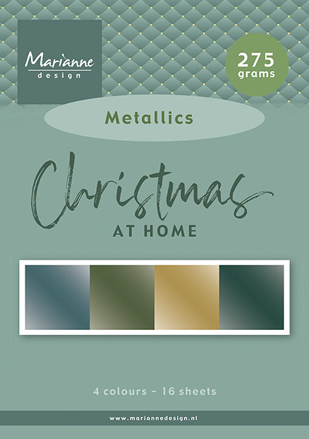 Marianne Design A5 Metallics - Christmas At Home