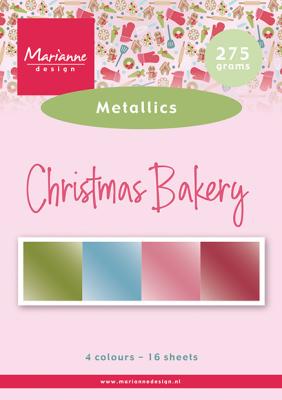 Marianne Design A5 Metallics - Christmas Bakery by Marleen