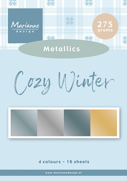 Marianne Design Cozy Winter - Paper Pad - Metallics