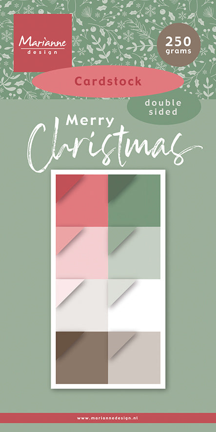 Marianne Design 6x12 Cardstock - Merry Christmas