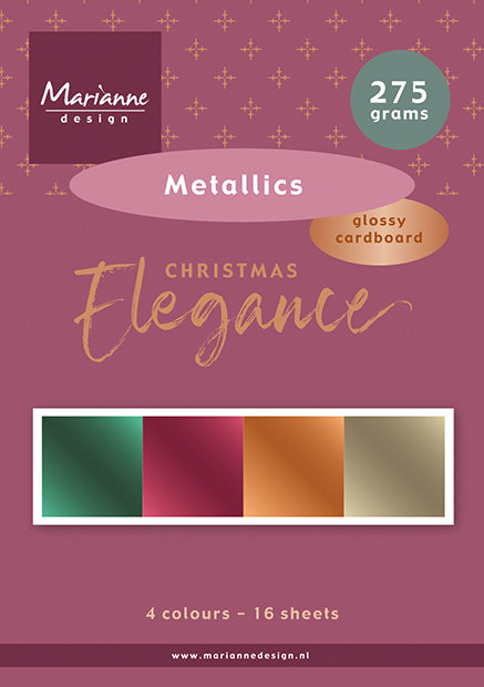 Marianne Design A5 Metallics - Christmas Elegance