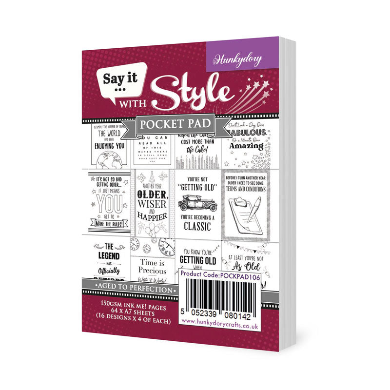 Say It With Style Pocket Pads - Aged To Perfection