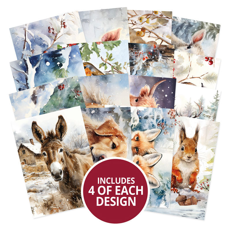 Animals in the Snow Pocket Pad