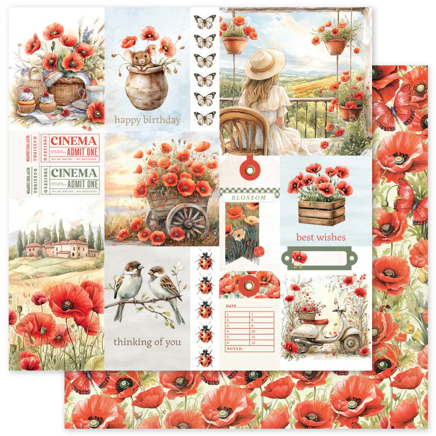 Poppy Garden 6x6 Paper Collection 34617