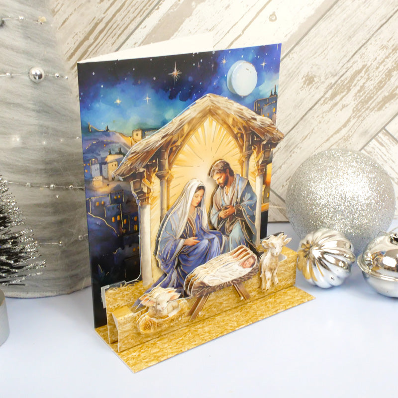 Christmas Pop-Up Stepper Card - A King is Born