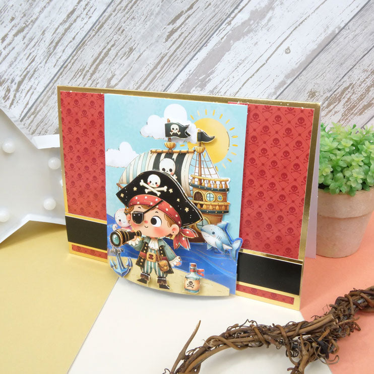 Pop-Up Stepper Card - Shiver Me Timbers