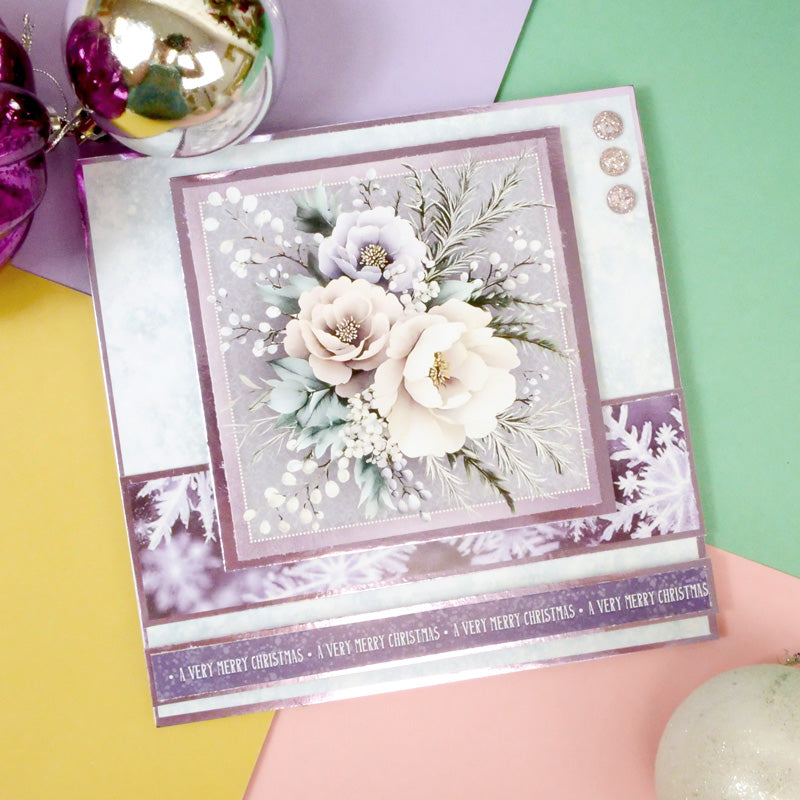 Winter Florals Square Pocket Pad