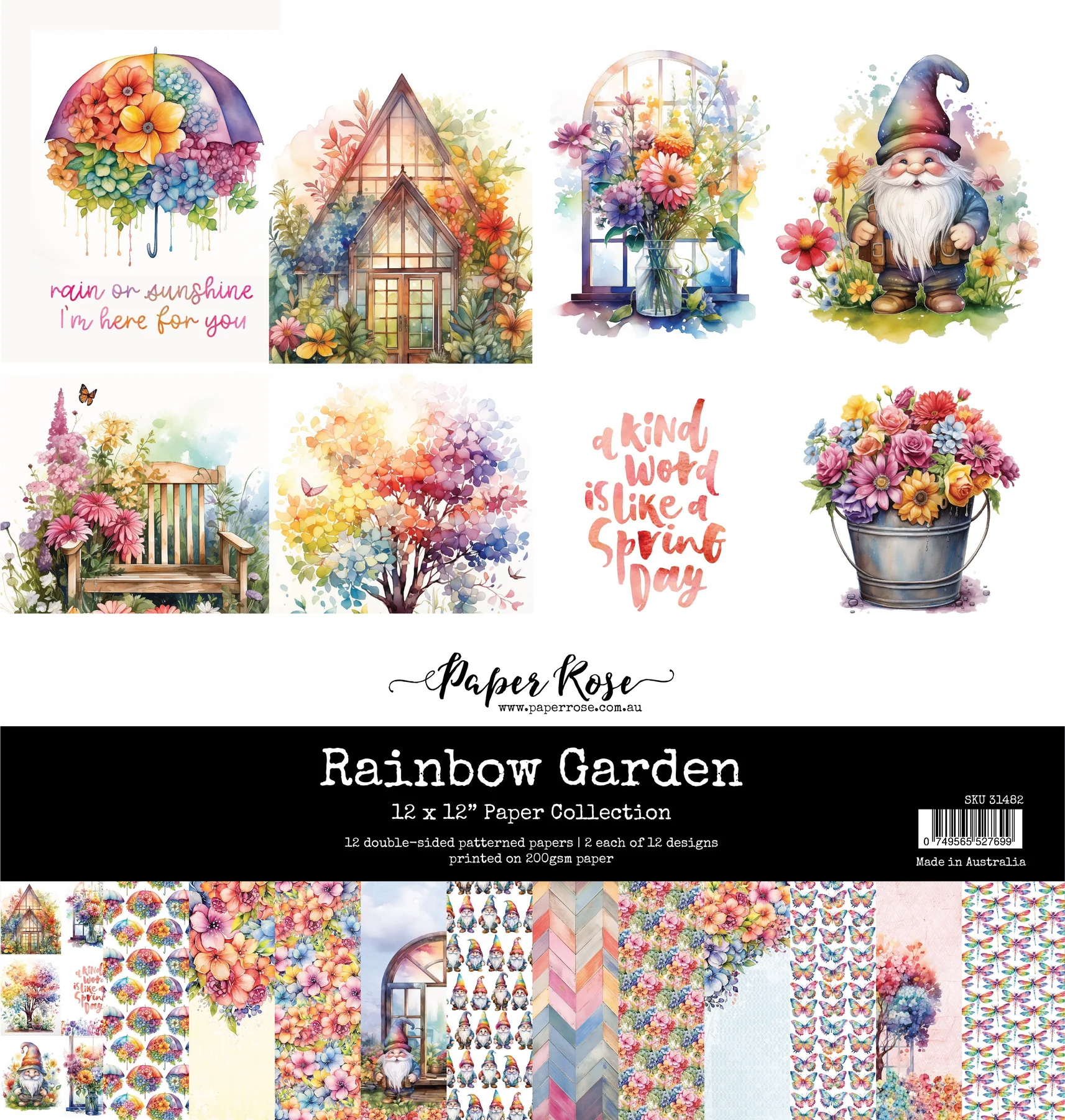 Rainbow Garden 12x12 Paper Collection 31482