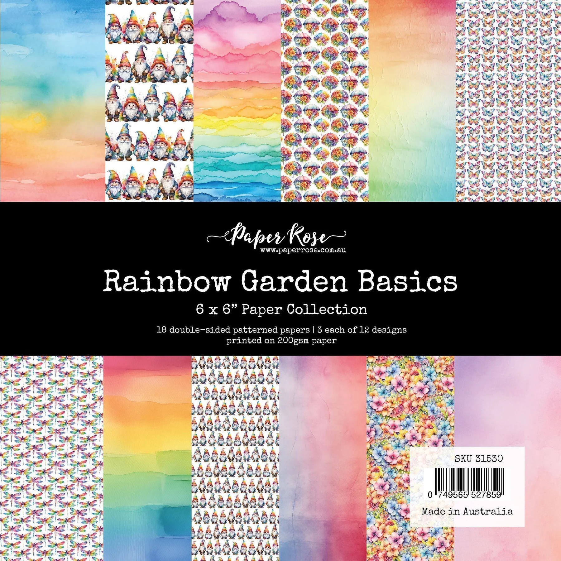 Rainbow Garden Basics 6x6 Paper Collection 31530
