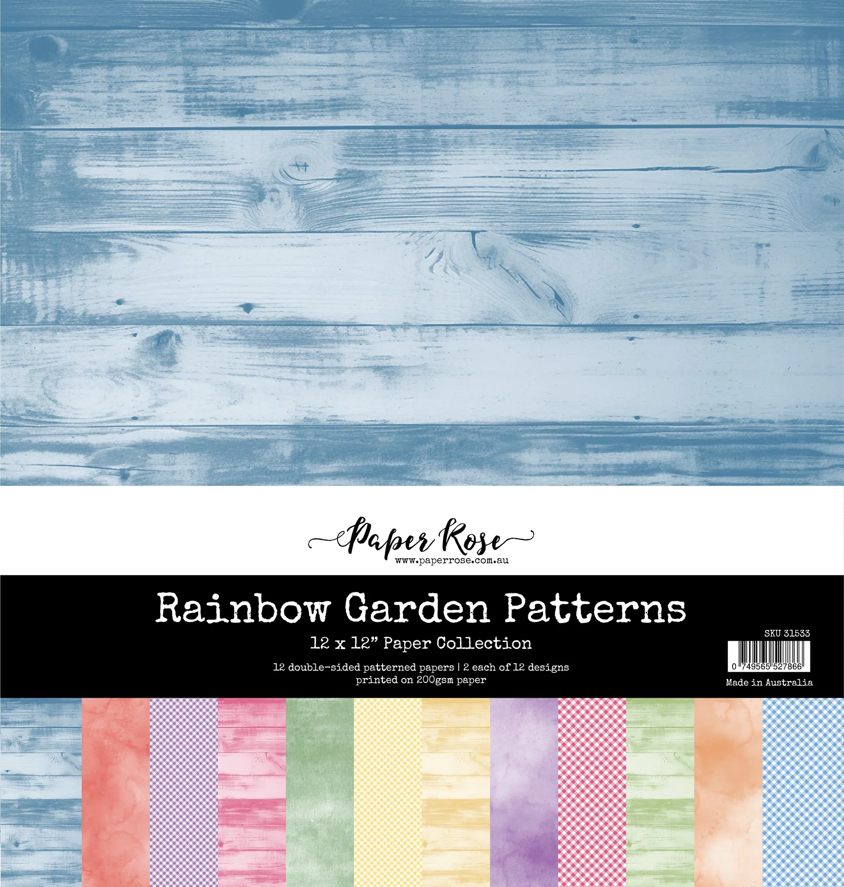 Rainbow Garden Patterns 12x12 Paper Collection 31533