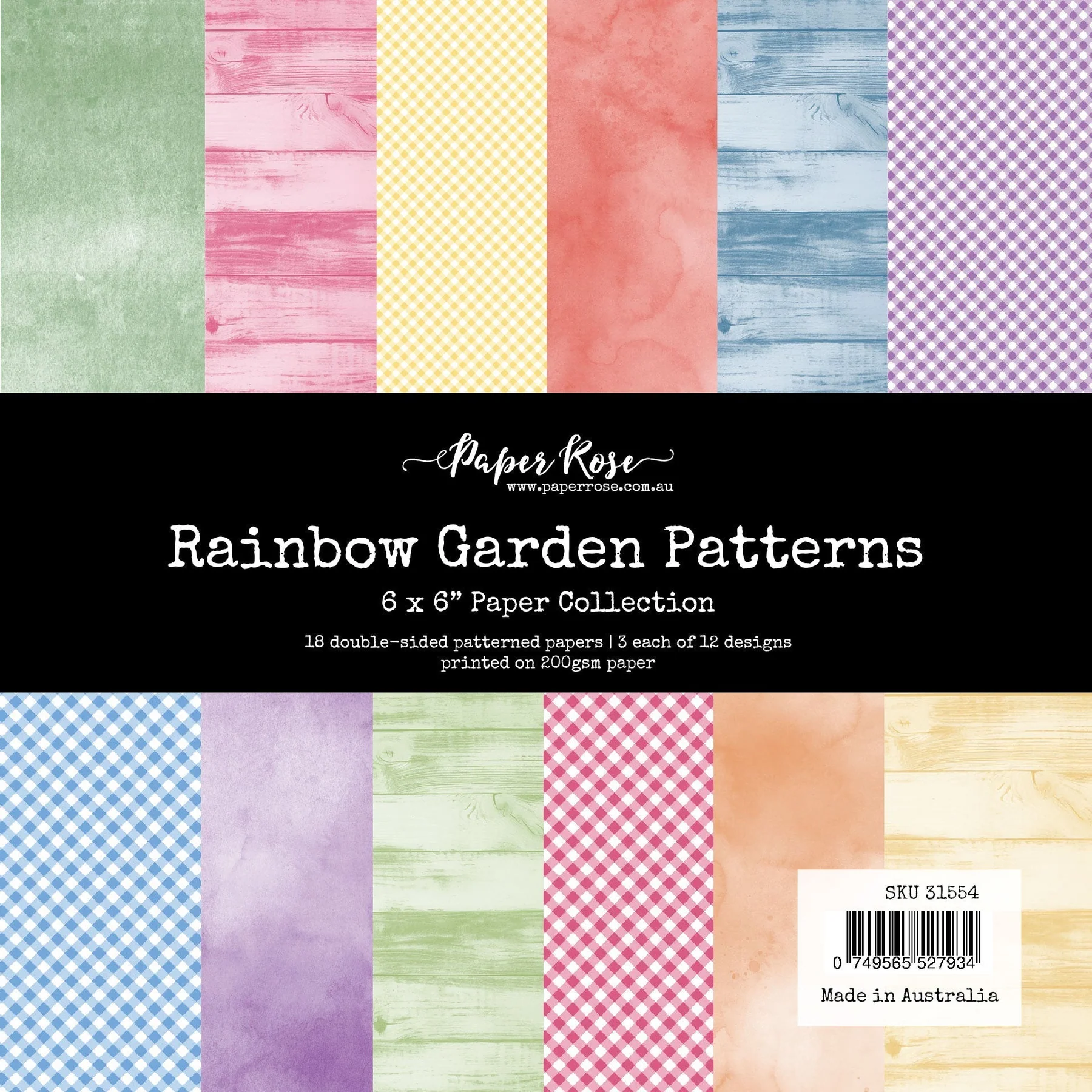 Rainbow Garden Patterns 6x6 Paper Collection 31554