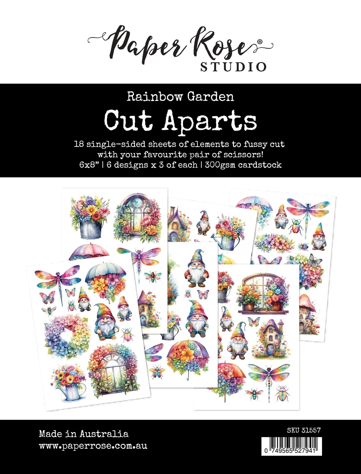 Rainbow Garden Cut Aparts Paper Pack 31557
