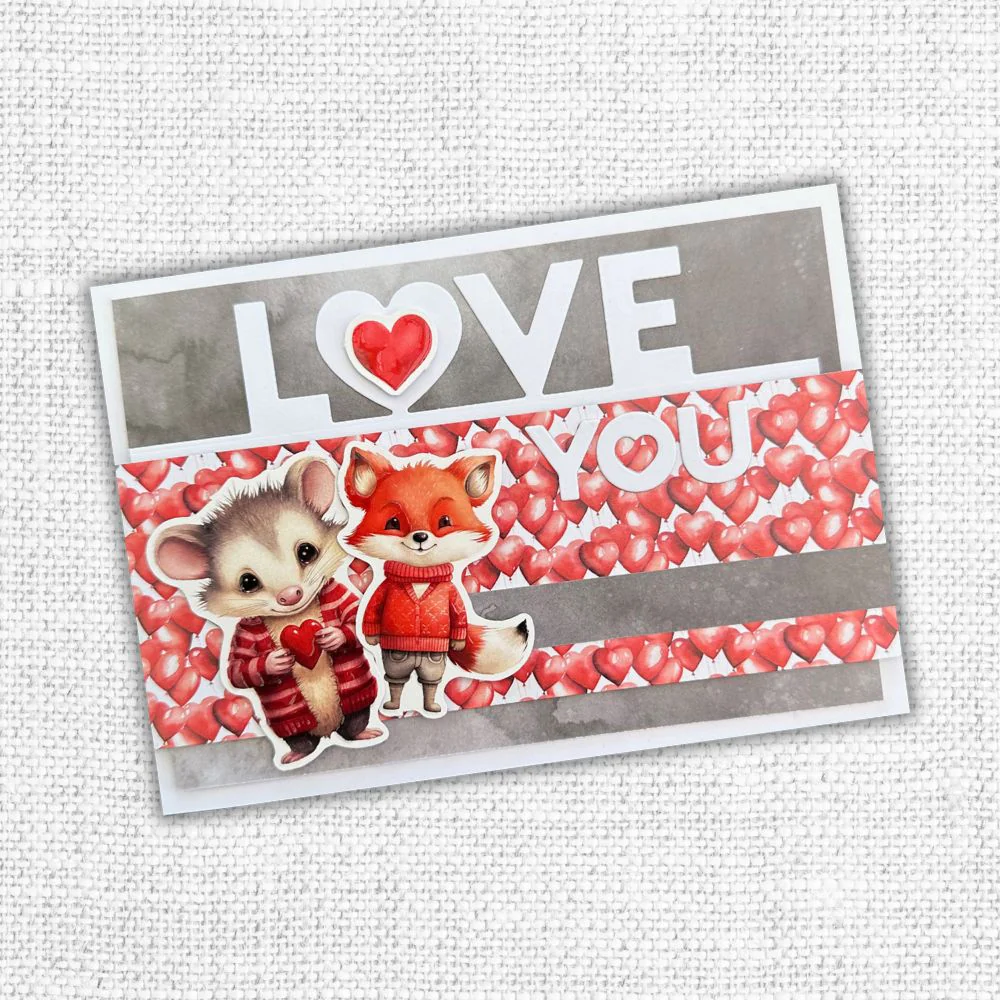 Love You Border Metal Cutting Die 31578