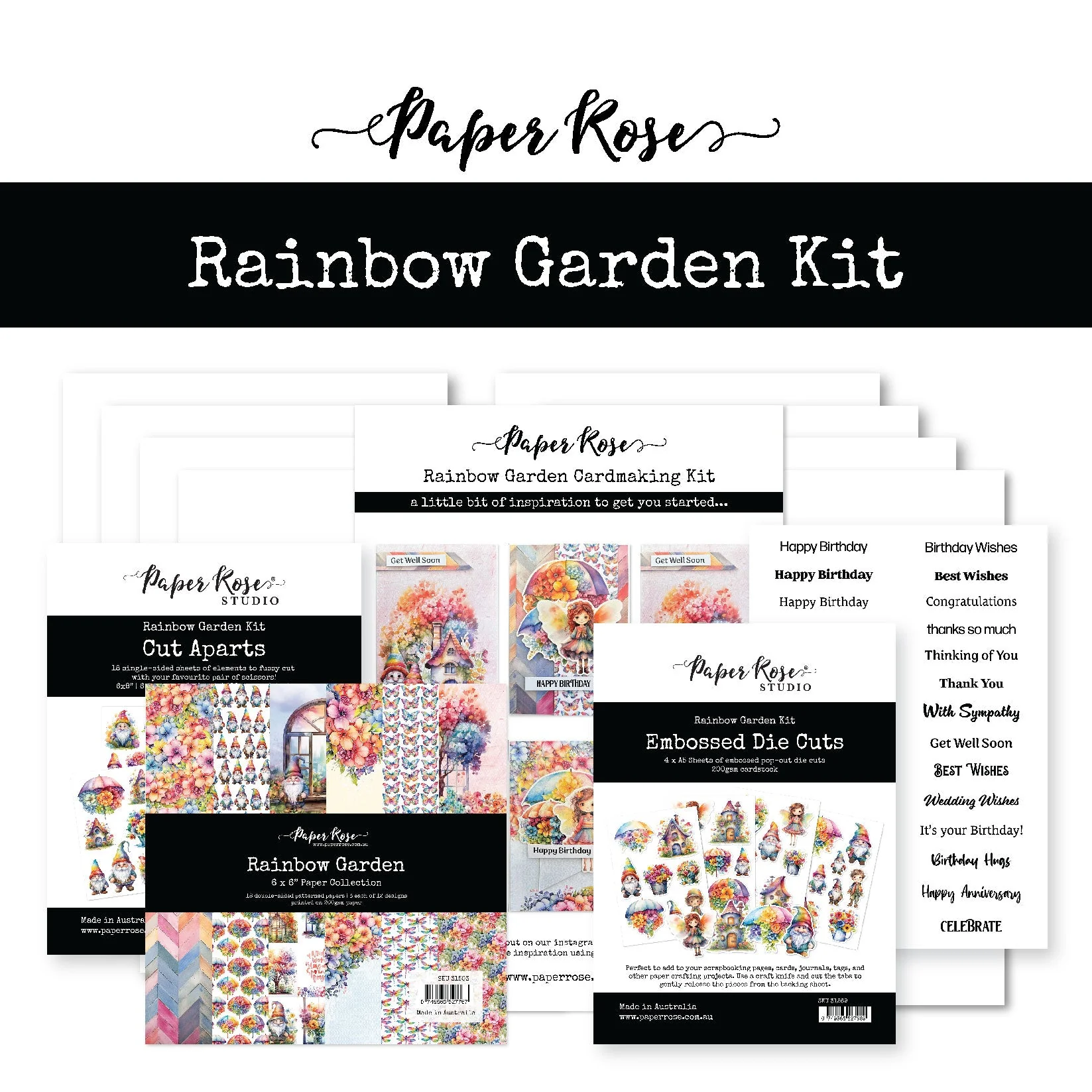 Rainbow Garden Cardmaking Kit 31695