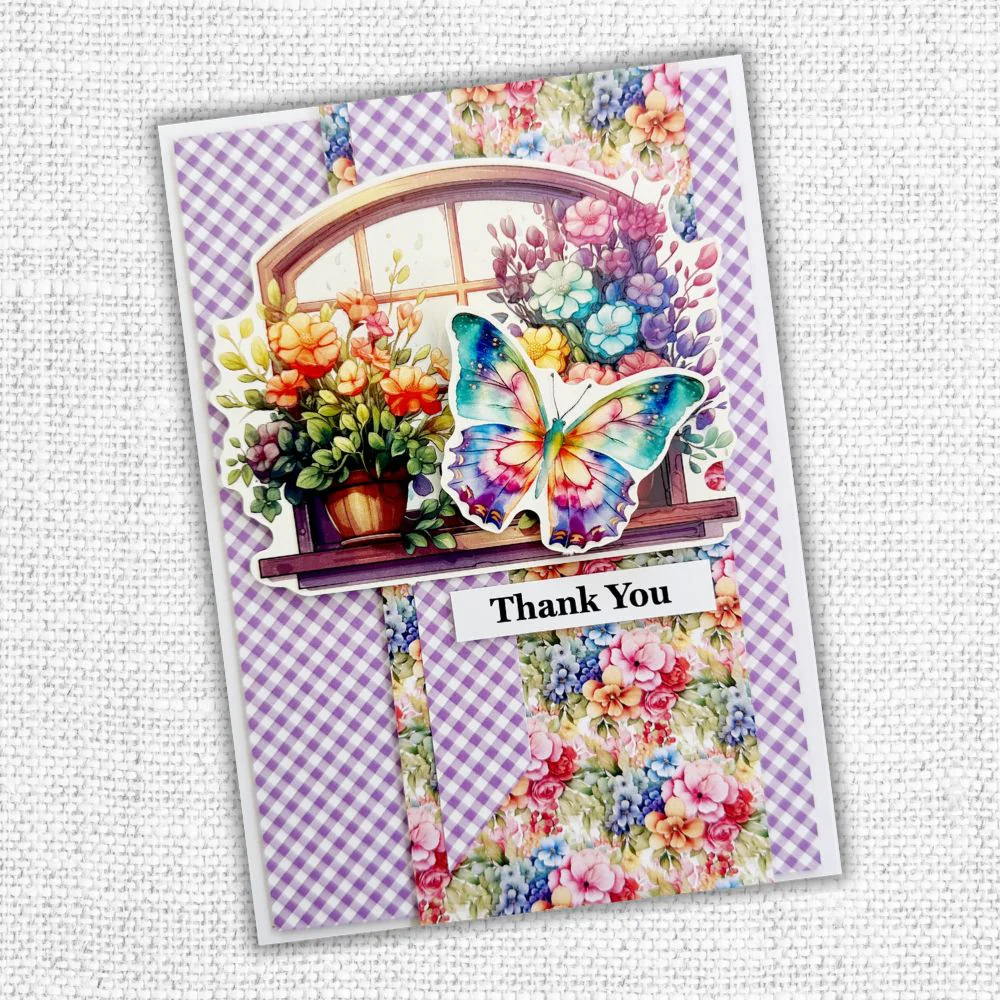 Rainbow Garden Embossed Die Cuts 31698