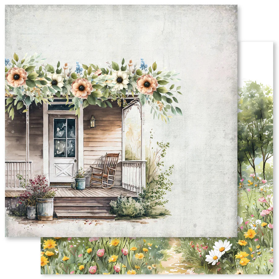 Farmhouse Friends Backgrounds E 12x12 Paper (12pc Bulk Pack) 32016