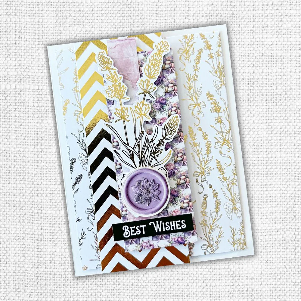 Lavender & Roses - Gold Foil Die Cuts 32271