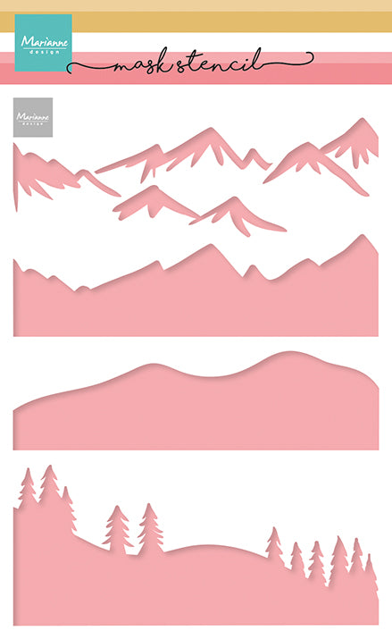 Marianne Design Mask Stencil - Mountain Scenery