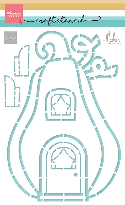 Marianne Design - Craft Stencil - Pumpkin cottage by Marleen