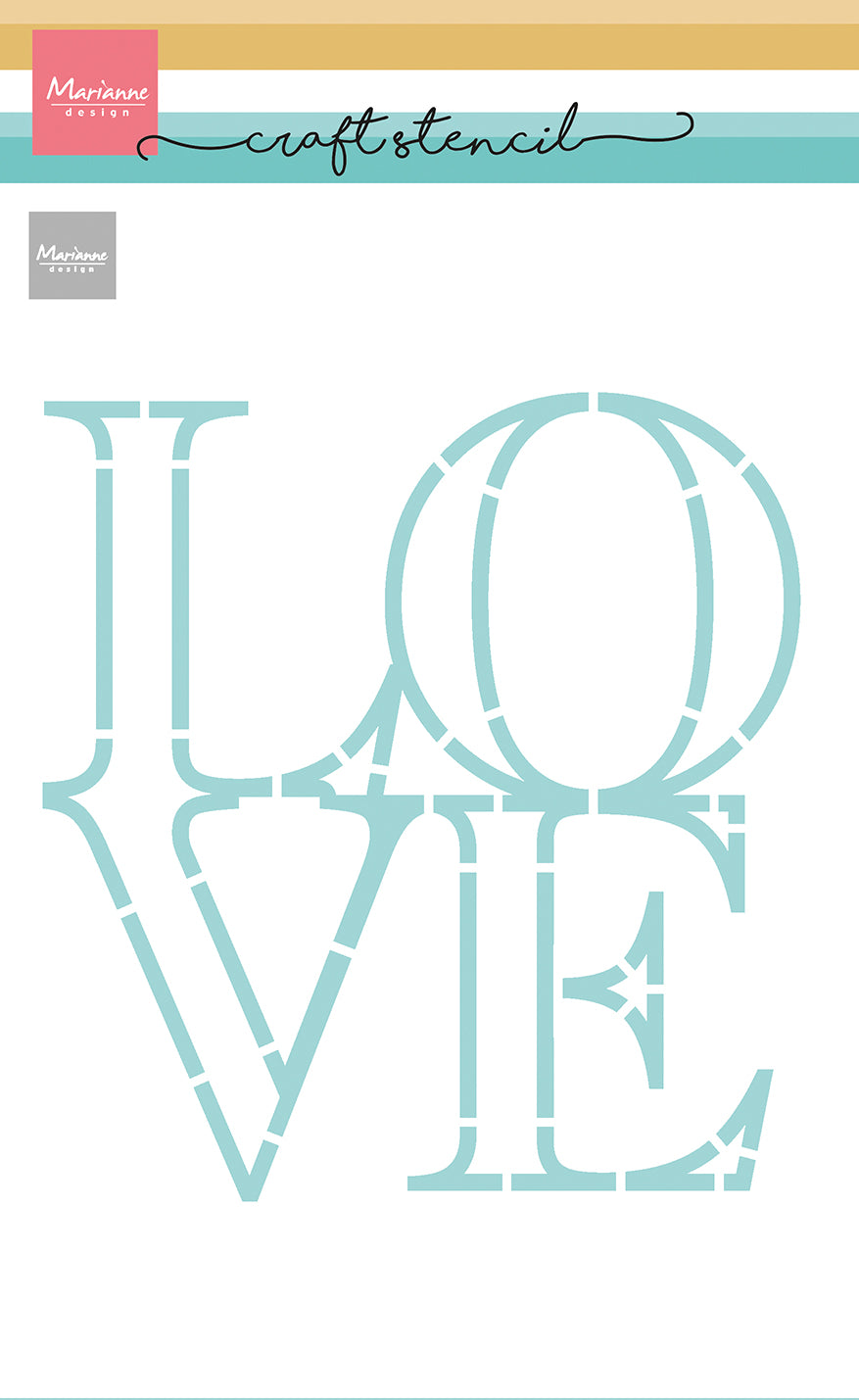 Marianne Design Craft Stencil - LOVE
