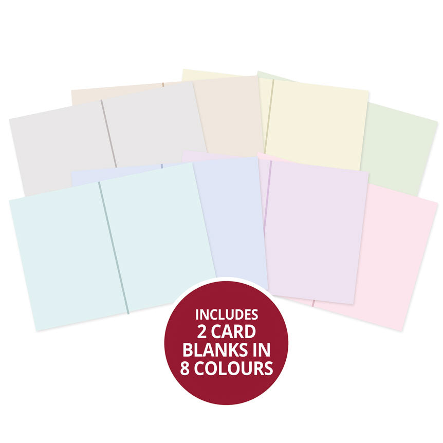 Adorable Scorable Pre-Scored Card Blanks - A Touch of Colour 7" x 5"