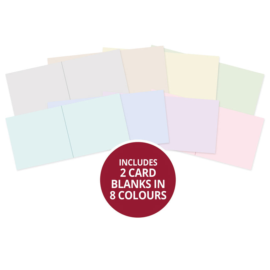 Adorable Scorable Pre-Scored Card Blanks - A Touch of Colour 6" x 6"