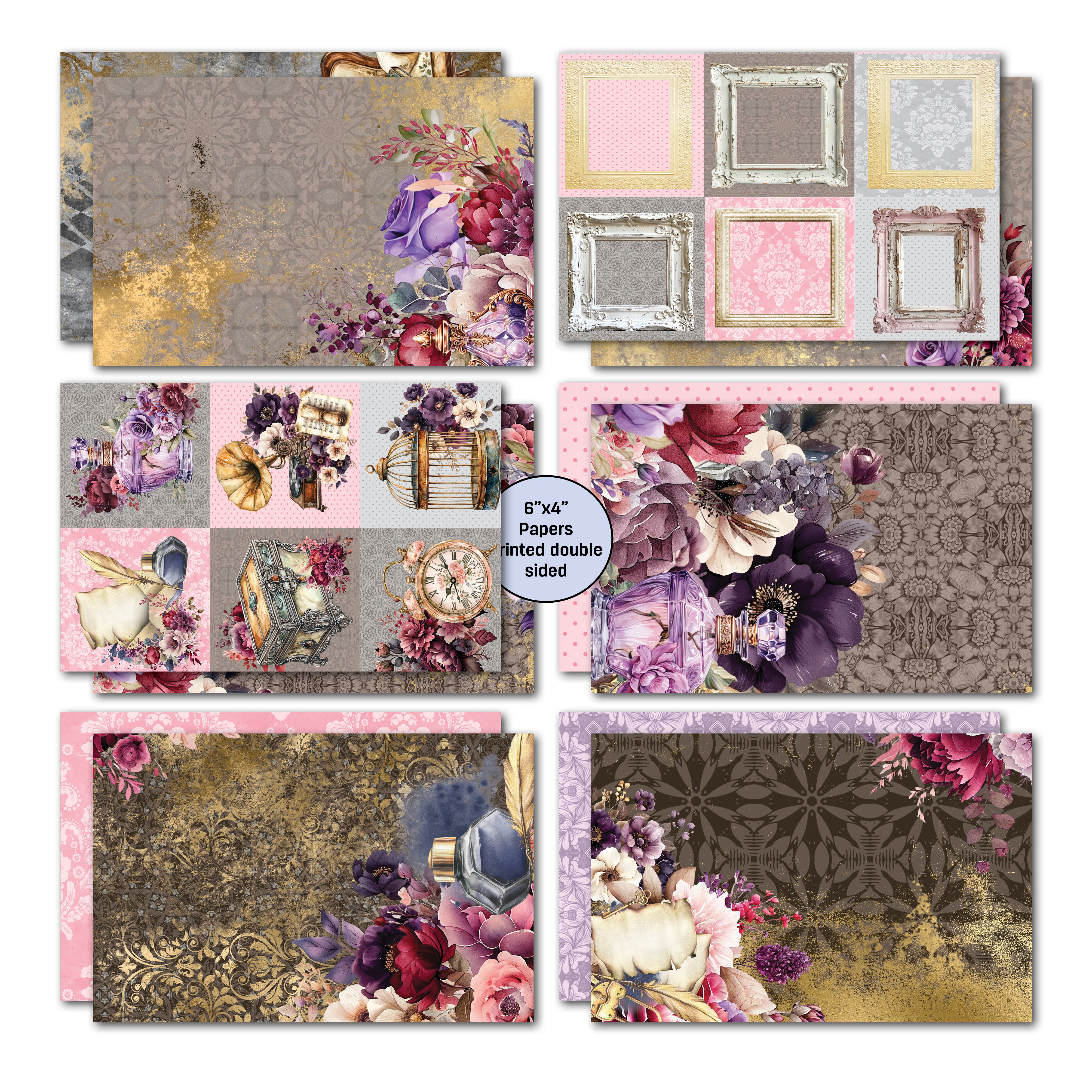 3Quarter Designs Petal Serenade 6x4 Card Pack