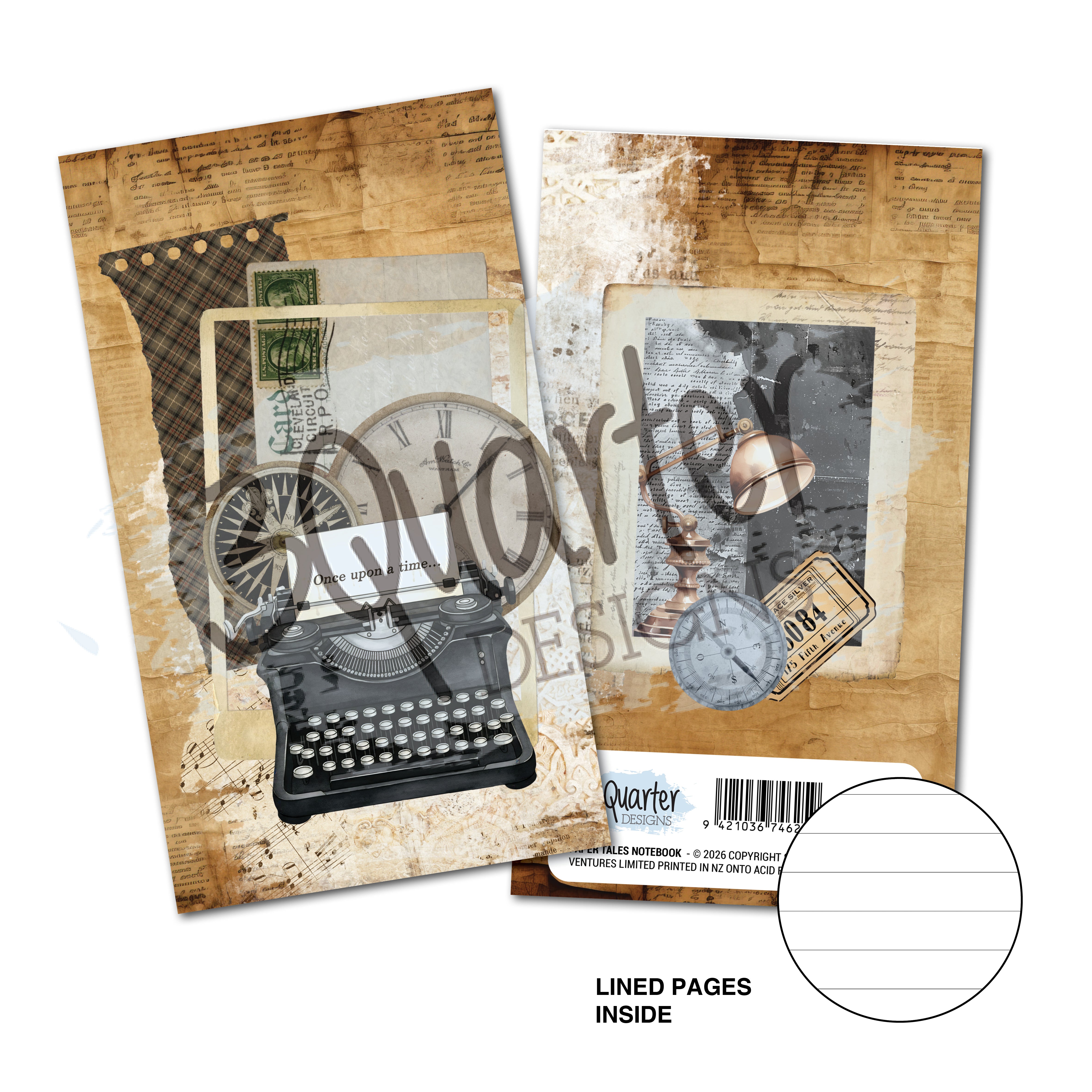 3Quarter Designs Paper Tales - Mini Notebook