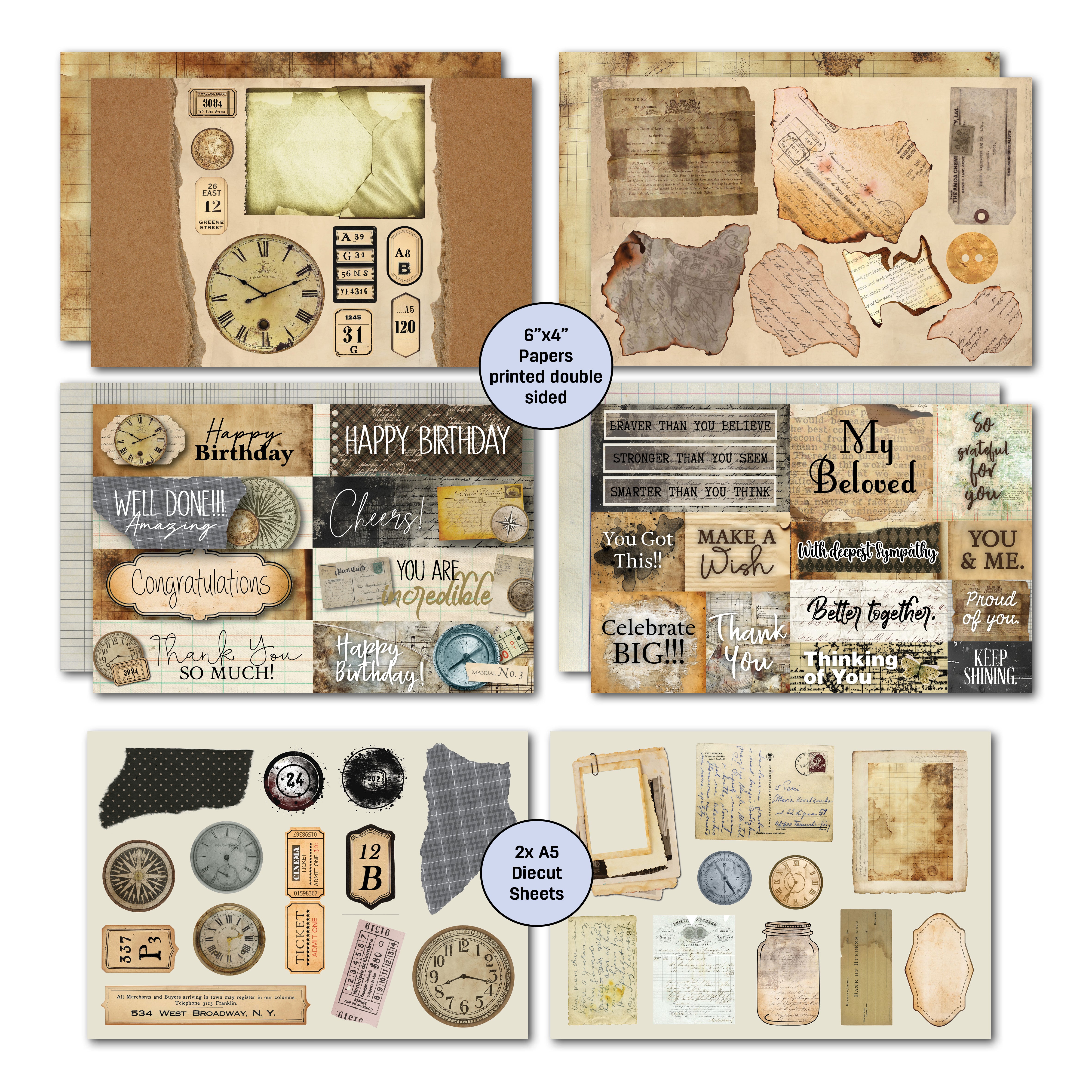 3Quarter Designs Paper Tales 6x4 Card Pack