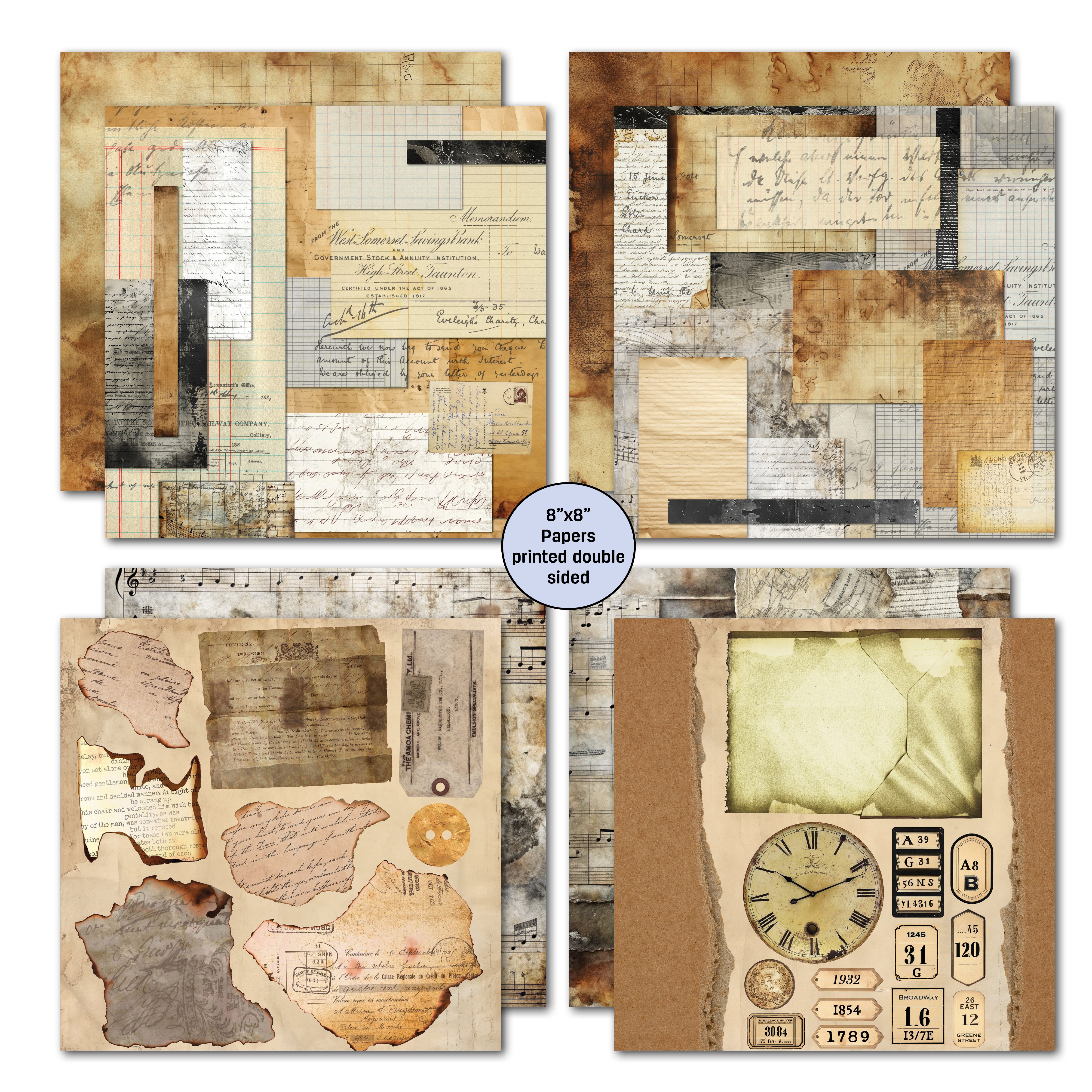 3Quarter Designs Paper Tales 8x8 Paper Pack & Diecuts Set