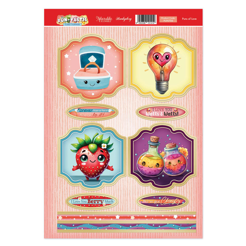 Pun-tastic Topper Sheet - Puns of Love