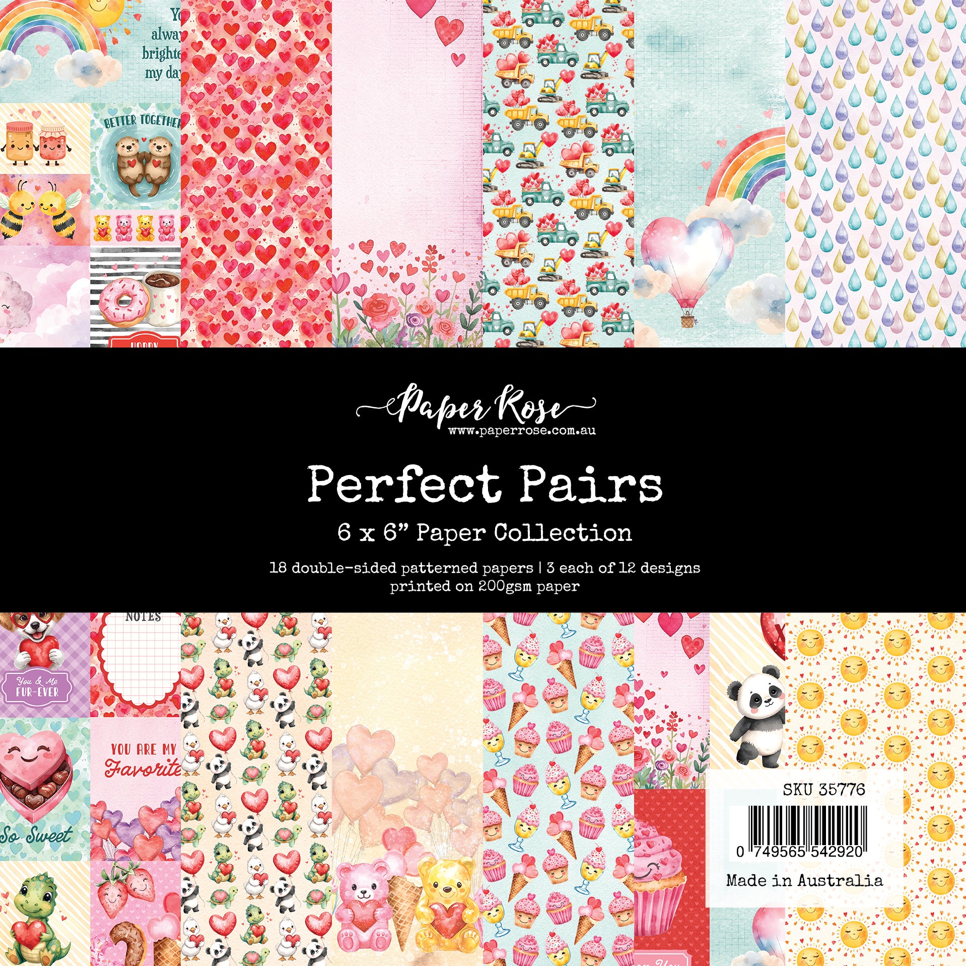 Perfect Pairs 6x6 Paper Collection 35776