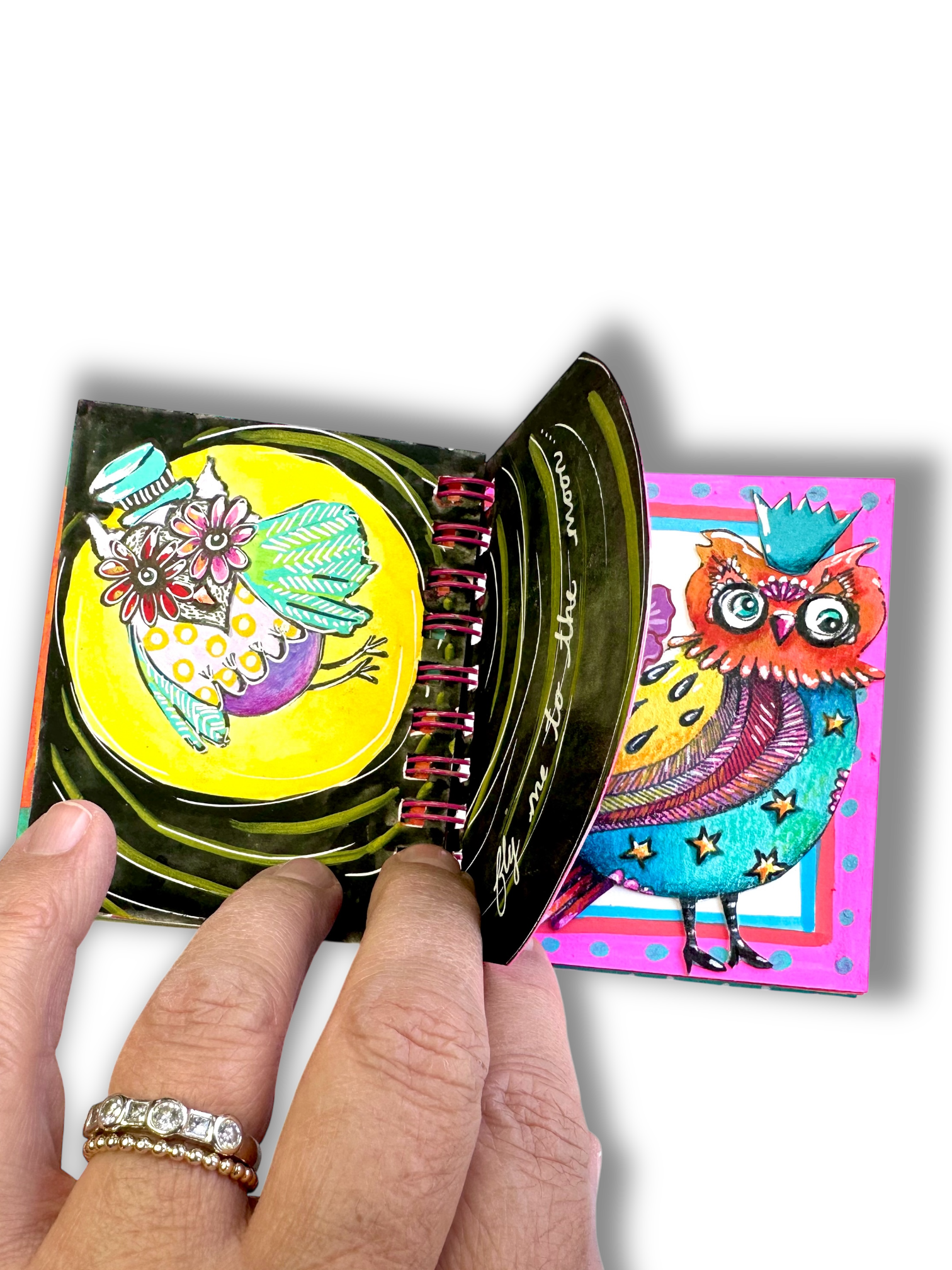 ABM Clear Stamp An Owl Party Art by Marlene 8 Pieces