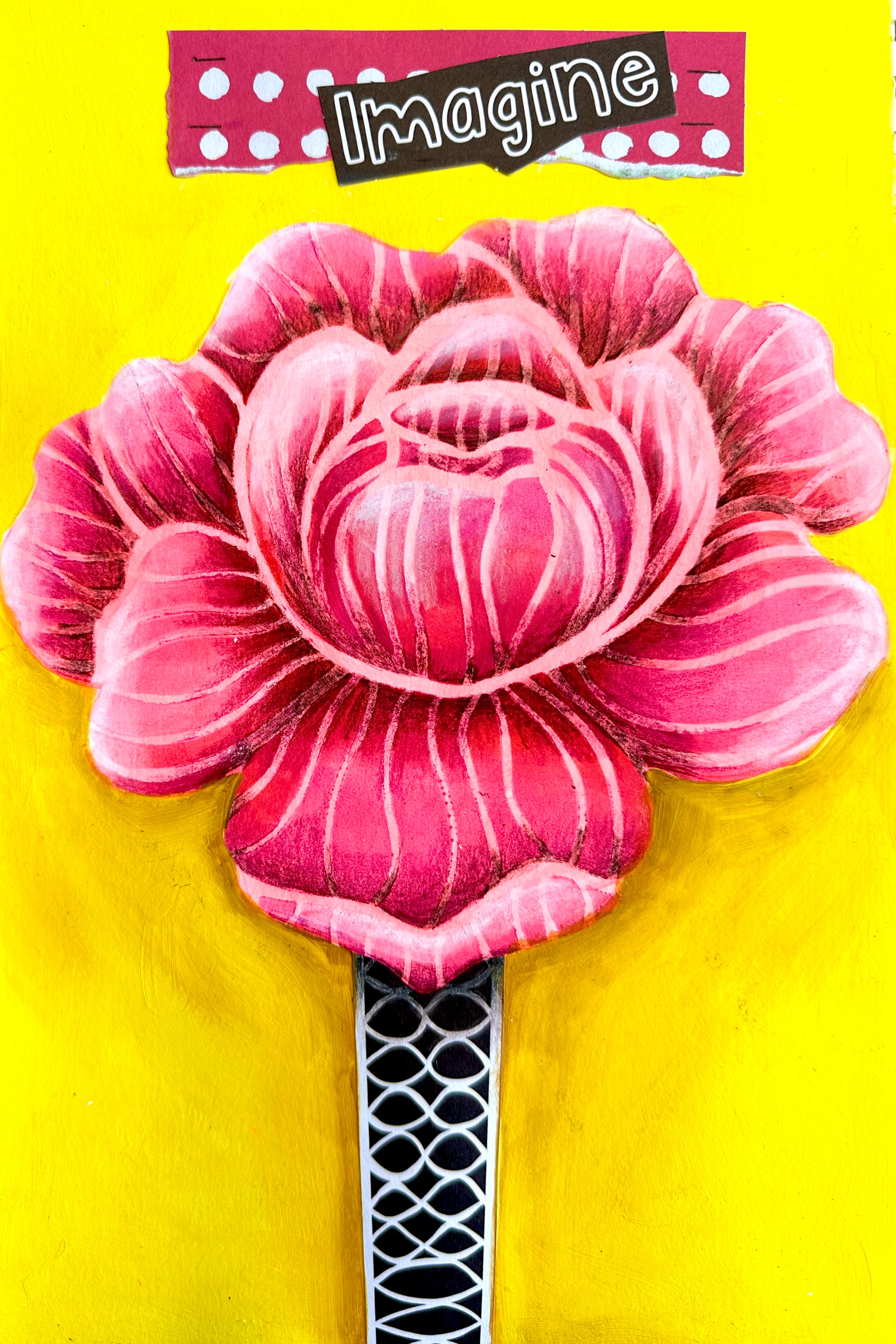 ABM Mask Floral Lines Art by Marlene 1 Piece