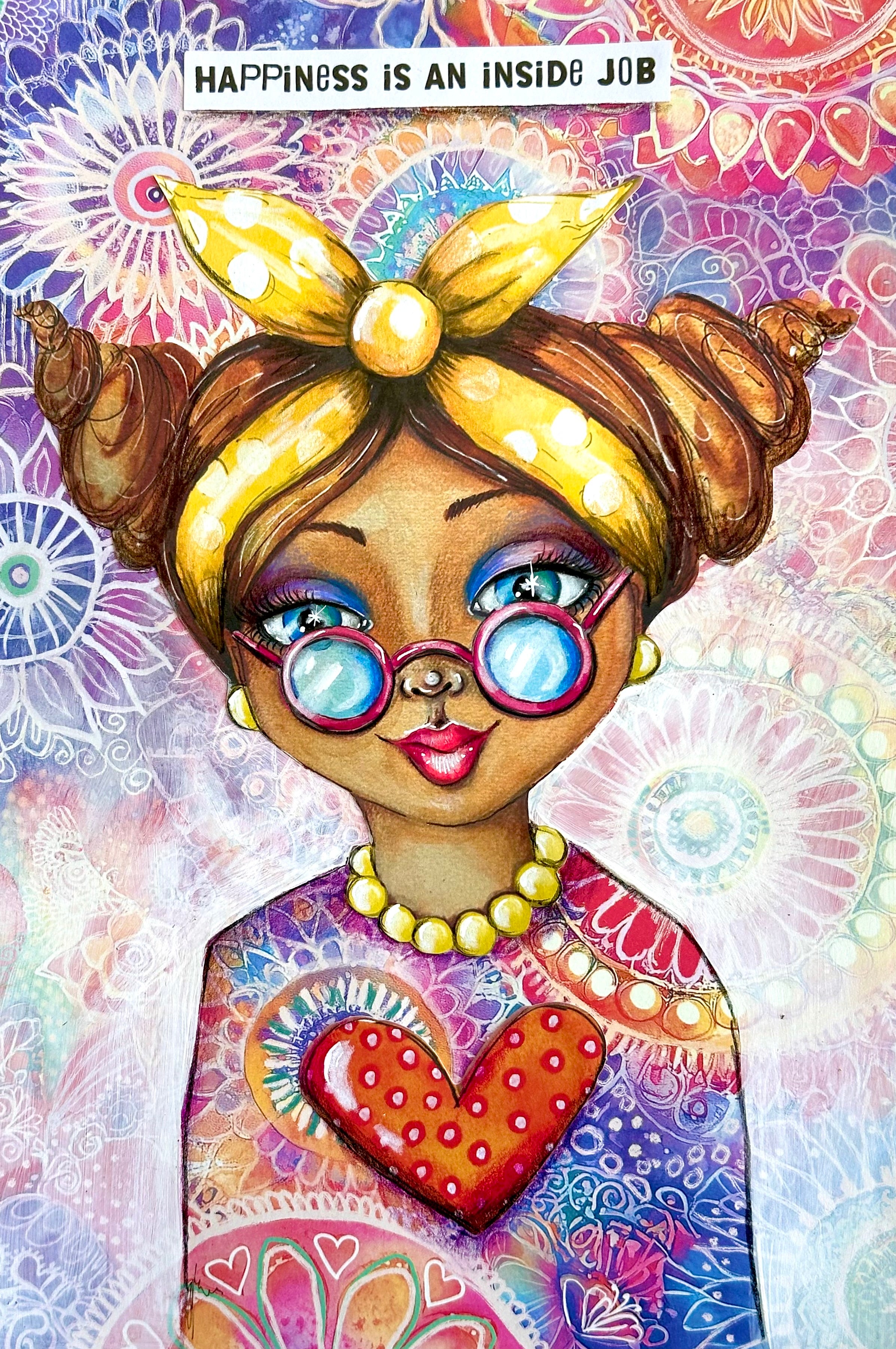 ABM Design Paper Pad Multicolor Madness Art by Marlene 20 Sheets