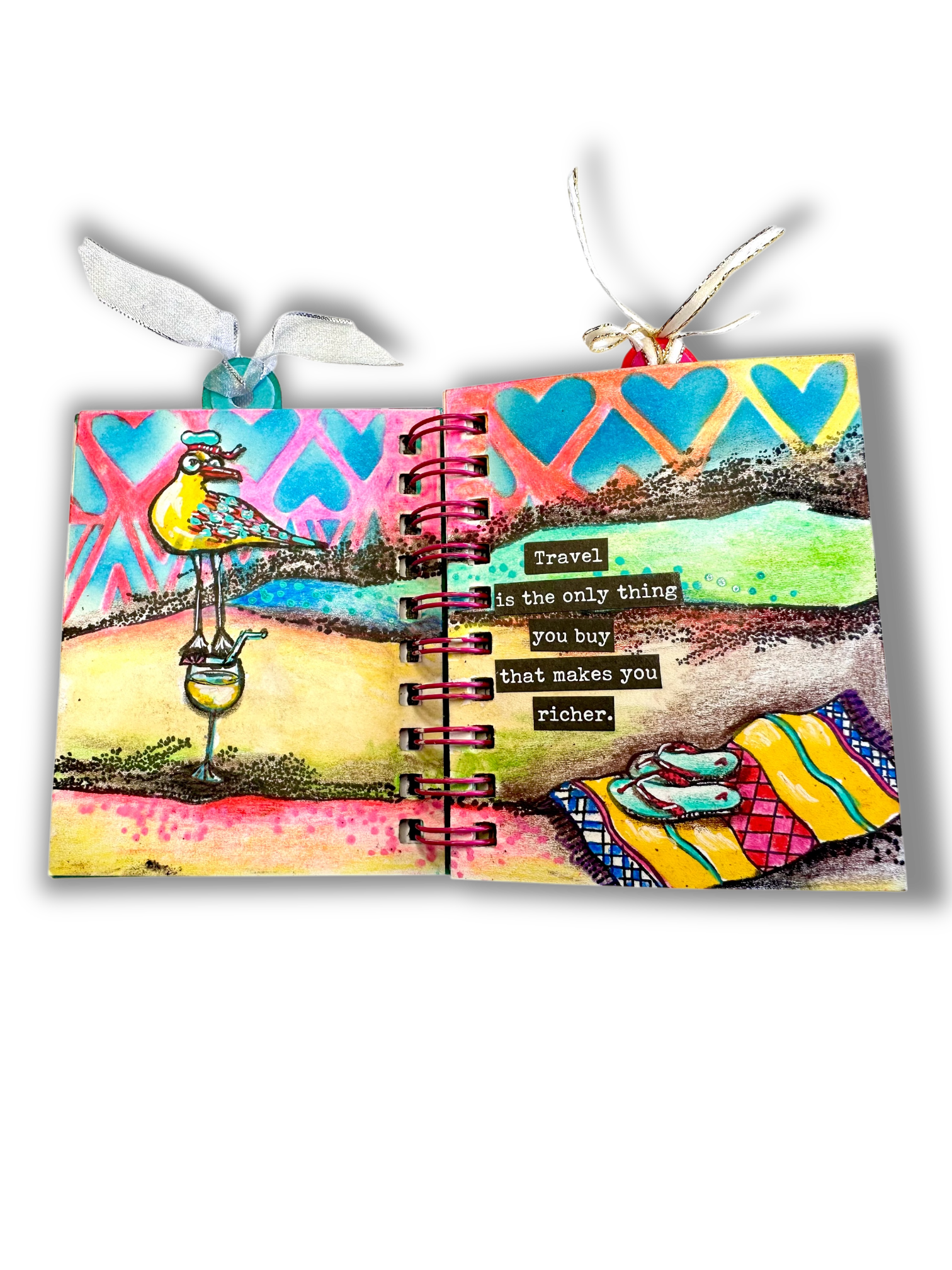 ABM Clear Stamp A Day At The Beach Art by Marlene 9 Pieces