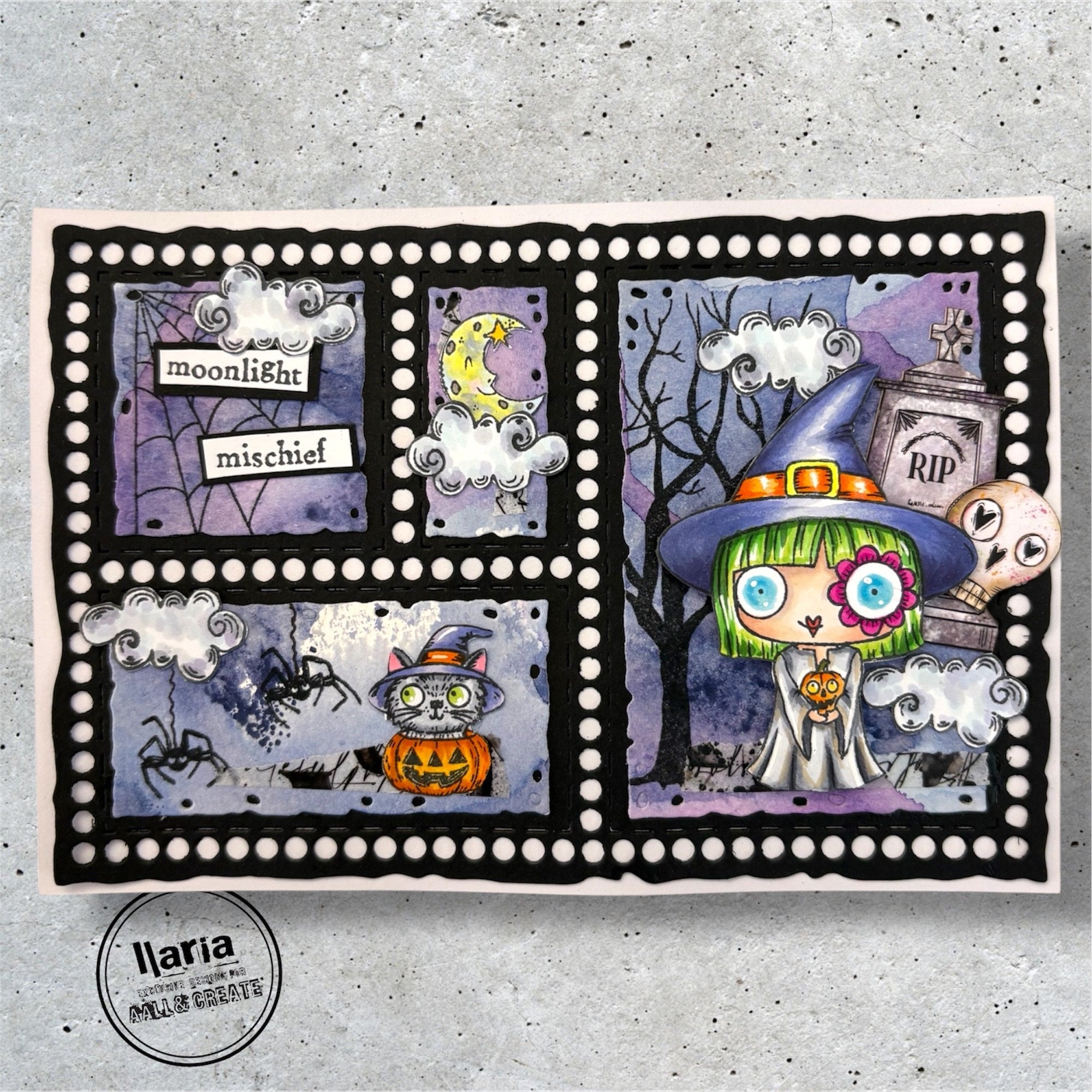 AALL and Create - A7 Stamp Set - Moonlight Mischief