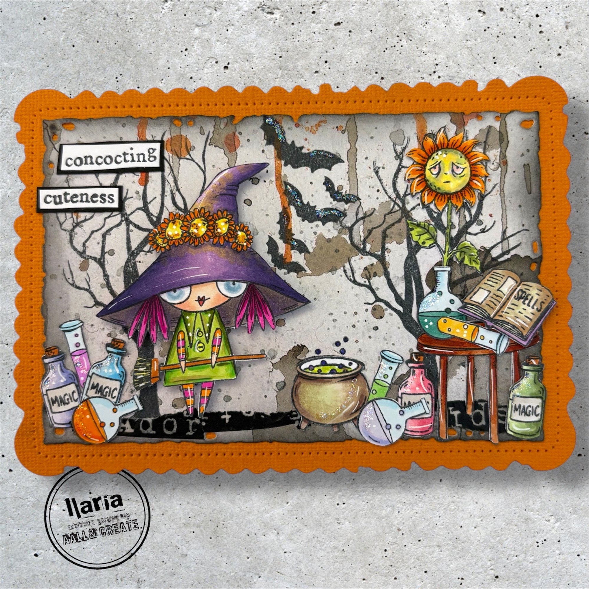 AALL and Create - A7 Stamp Set - Wee Witch